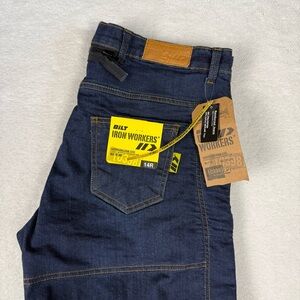 NWT Bilt Iron Workers Women’s Motorcycle Denim  Sz 14 Regular Fit Dark Wash